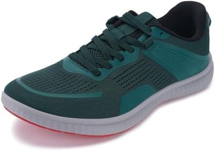 WHITIN Men's Width Wide Toe Box Running Shoes Zero Drop Transitional Barefoot Minimalist Size 11 Cross Jogging Lightweight Blackish Green 45
