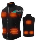 ARRIS Heated Vest for Men, 7.4V Electric Size Adjustable Heating Vest for Hunting, Camping, Fish Suitable for Men and Women…