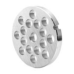 #12 Stainless Steel Meat Grinder Plate Discs Blades for FGA Food Chopper and Hobart, LEM, Cabelas, Weston, MTN Meat Grinders,Cutting Disks Heavy Duty