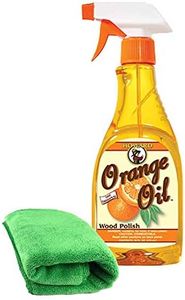 Howard Orange Oil Furniture Polish, Wooden Furniture Polish, Wood Cleaner with Professional Microfibre Lint Free Cloth 16oz / 473ml