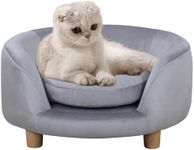 DGBAOBEI Cat Sofa Bed, Small Pet Couch, Puppy Dog Couch, Cozy and Firm,Pet Sofa Bed (Gray)