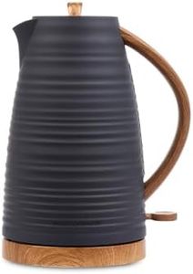 Morphy Richards Clay 1.7L Jug Kettle, 3kw Rapid Boil, Water Level Indicator, Dry Boil Protection, 360 Degree Base, Build-in Cord Storage, Flint, 103101
