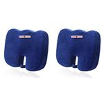 Orthowala® Orthopedic Coccyx Cushion Tailbone Support & Sciatica Pain Relief Hip Support Coccyx Seat Cushion for Sciatica, Coccyx, Orthopedic, Tailbone and Back Pain Relief