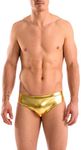 Gary Majdell Sport Mens Liquid Gold Metallic Hot Body Bikini Swimsuit Size Small