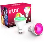 Innr Zigbee GU10 Smart Bulb, LED Light Bulbs White & Colour, Works with Hue*, Amazon Echo 4th Gen., Alexa (Bridge Required), GU10 LED Bulbs, Dimmable, 400 Lumen, 2-Pack