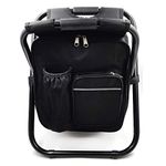 HTTMT - Folding Stool Insulated Cooler Bag Backpack Chair Beach Fishing Camping Hiking [Item Number: ET-Seat001]