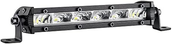 HOZILIFE 6 Inch Slim LED Light Bar Pods Small Spot Flood Combo Beam Offroad Driving Fog Work Lights Single Row LED Light Bar for Truck ATV UTV Boat, 1pcs 30 Watt