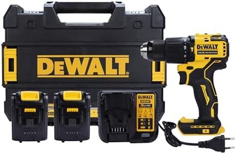 Dewalt DCD709S2T-QW Hammer Drill Machine Driver With Brushless Motor-2X1.5Ah Batteries Included For Drilling Purpose- 18V Li-Ion Sub-Compact Series Cordless 1/2/13Mm, 2 Year Warranty