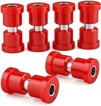 HOWBOW Ezgo Txt Spring Bushing Kit,Golf Cart Rear Polyurethane & Sleeves for 1994-Up 1981-Up Club Car DS,GolfCart Suspension Replace Parts OE 70289G01 70291G02 1015583 1012303,Red (106-006-06-1024)