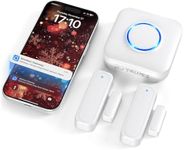 Door Chime, Smart Door Sensor WiFi Door Open Alert Wireless Window Sensor for Business/Home/Kids Safety, Real-Time App Notification, 500ft Range, 32 Melodies, 5 Volume Levels with LED Flashing