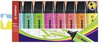 STABILO BOSS ORIGINAL Highlighter - Wallet of 8 Assorted Colours