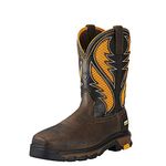 Ariat mens Intrepid Venttek Composite Toe Work Boot, Cocoa Brown/Work Orange, 12 Wide