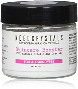 NeedCrystals Microdermabrasion Crystals, DIY Face Scrub. Natural Facial Exfoliator for Dull or Dry Skin Improves Acne Scars, Blackheads, Pore Size, Wrinkles, Blemishes & Skin Texture. 4 oz