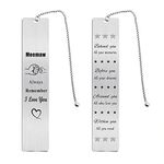 Jzxwan Meemaw Gifts from Grandson and Granddaughter, I Love My Meemaw Bookmark, Best Meemaw Gifts, Happy Birthday Gifts for Meemaw, Personalized Meemaw Gift Ideas Card