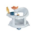 Bebeconfort Playful Swivel Baby Bath Seat, 6-12 Months, Max. 10 kg, Sit up Bath Chair for Baby, 360° Swivel Seat, Activity Tray, Non-Slip, Ergonomical, Suction Cups, Blue