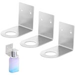 INHEMING 3pcs Soap Bottle Dispenser Holder, Stainless Steel Shampoo Dispenser Bottles Hanging Shelf, Wall Mounted Hand Sanitizer Holder Soap Dispenser for Kitchen, Bathroom