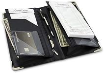 Brinero Premium Server Book, Newly Improved Magnetic Bulk Pockets for 2022, 2 Pen Holders, Zipper Pocket, Firm Writing Surface