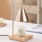 The Artment AromaFuse Melting Wax Lamp Dimmmable | Electric Candle Wax Warmer Lamp, Candle Melting Lamp with Premium Scented Jar Candle (Rose Gold)