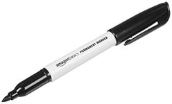 Amazon Basics Fine Point Tip Permanent Markers, Black, 24-Pack