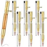 Gisafai 6 Pcs Bolt Action Ballpoint Pen Kit Woodturning Project Assorted Colors Wood Turning Pen Kits with Pen Mandrel Slimline Pen Turning Supplies for DIY Wood Turning Making Home Supplies