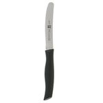 ZWILLING Twin Grip Serrated Utility Knife, 4.5", Black