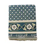 COTFLEX Original Solapur Chaddar Queen Bed Cotton Blanket (Bottle Green)