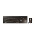 CHERRY DW 9100 SLIM, Wireless Desktop Set, UK Layout (QWERTY), Bluetooth & 2.4 GHz RF, Quiet Keys, Rechargeable, Bronze/Black