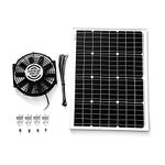 Amtrak Solar 50 Watt Power Reversible Modern Moisture Protecting Solar Attic Fan for House, Greenhouse, Shed, RV, Cabin, or Garage