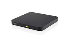 Hitachi-LG GP96 External DVD Drive, Ultra Slim Portable DVD Player for Smartphone, Tablet, Laptop, Android Compatible, Windows 10 & Mac OS Compatible, USB 2.0, 8x Write Speed - Black