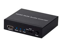 Monoprice 113347 BlackbirdTM 4K Series HDMI Audio Inserter, Black