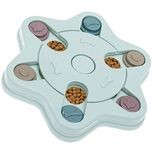 RvPaws Plastic Dogs Food Puzzle Feeder Toys For Iq Training & Mental Enrichment|Treat Dispenser Toy For Pets (Design 02),?23.9 cm,H_2.9 cm,W_23.9 cm