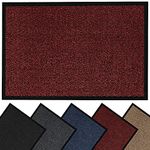 HOUSEGADS Door Mats Indoor And Outdoor Rugs - Anti-Slip Door Mat Indoor Carpet - Non Slip Mat Outdoor Rug Rubber Mat - Washable Indoor Floor Mats - Kitchen Mats Non Slip Rugs RED 120 X 180