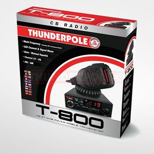 THUNDERPOLE T-800 CB Radio – Compact Mobile Two-Way Transceiver