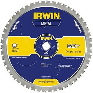 IRWIN Tools Metal-Cutting Circular Saw Blade, 8-inch, 50T (4935557)