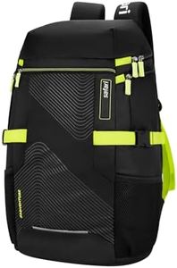 Safari Quest 2 45L Overnighter Rucksack Laptop Backpack Bag with Wet Pouch, Compression Straps, Large Size Travel Bag for Men & Women, Boys & Girls Outdoor Travel, Hiking, Trekking, Color Black