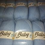 5 x 100g Wool Craft Baby care DK Yarn Knitting Pattern baby blue