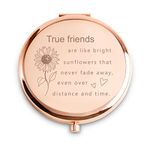 Friendship Gifts for Women, Personalized Inspirational Compact Mirror, Christmas Birthday Gifts for Friends Female, Best Friend Birthday Gifts for Her