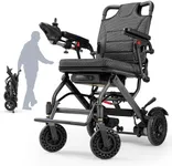 VERPAL 36 Lbs Lightweight Electric Wheelchair,Electric Wheelchairs for Adults Foldable,15 Miles Range Motorized Wheelchair for Seniors, All Terrain Compact Portable Power Wheelchair,330 Lbs Capacity