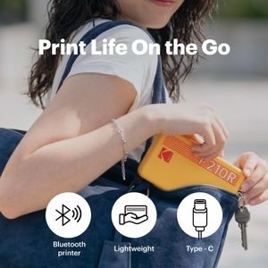 KODAK Mini 2 Retro Photo Printer – White Portable Instant Printer