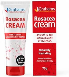 Grahams Natural Rosacea Treatment for Face Redness Moisturizer - Clinically Proven Anti Redness Face Cream to Soothe & Reduce Flare Ups - Natural, Hypoallergenic, Steroid-Free, 75g