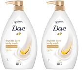 Dove Dryness Care Bodywash infused with Jojoba Oil to deeply nourish your skin, 100% gentle cleansers, paraben free/sulphate free cleansers, 100% plant- based moisturisers, 800ml (Pack of 2)