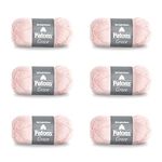 Patons Grace Blush Yarn - 6 Pack of 1.75oz/50g - Cotton - 3 DK - 136 Yards - Knitting/Crochet