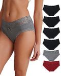 Aijolen Cotton Women's Unerwear Ladies Breathable Briefs Stretchy Bikini Absorbent Underpants Pack of Multipack