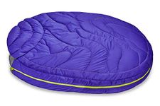 Ruffwear, Highlands Dog Sleeping Bag, Water-Resistant Portable Dog Bed for Outdoor Use, Huckleberry Blue, Medium