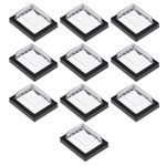 uxcell 10 pcs Waterproof Case Switch Covers Caps Protectors Clear Black Rectangle Splash for Boat Rocker Switch