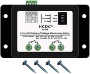 HCDC 10-30V DC Voltage Monitoring DPST Relay Module, Low Voltage Disconnect LVD for 12V 18V 24V Battery, Load 80Amp/AC250V or 50Amp/DC30V