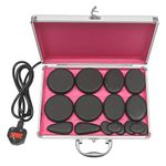 Hot Stone Heater Kit,Massage Set, Massage Master, Hot Stone Volcanic Rock for Massage, 18pcs Massage Stones,Volcanic Rock,Massage Therapy,Treats Constipation, Menstrual Cramps, Yension, Stress