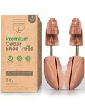 HOUNDSBAY Men’s Cedar Shoe Tree with Wide Heel and Adjustable Split Toe (11.5-13 / X-Large)