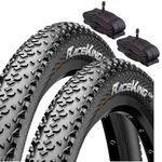 Continental Race King Performance 27.5" x 2.0 Bike Tyres with Schrader Tubes (Pair)