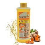 IZBEAUVO Turmeric Oil 200 ML,Relaxing Massage Oil for Sore Muscles, Apricot Oil for Brightening,Anti Aging, Warming,Body Repair, Anti Dark Spots,Ginger Oil Moisturizing Promote Blood Circulation